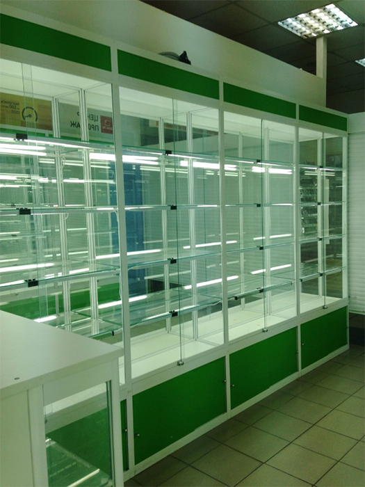 витрина для аптеки
